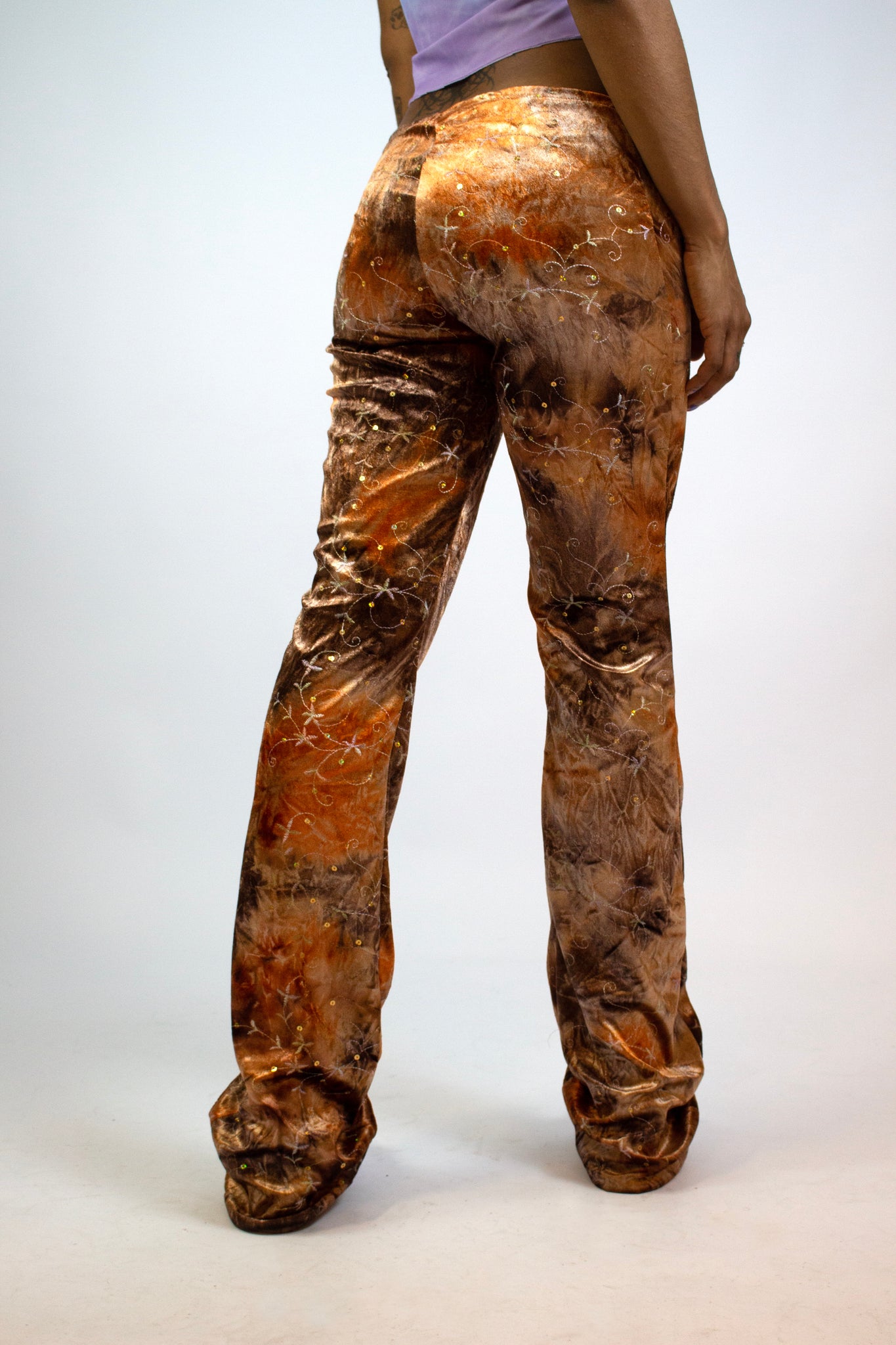 Orange Starburst Pants